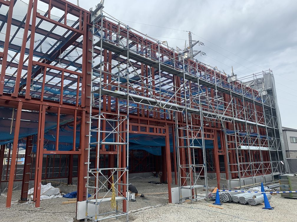 FRP工場 S造躯体鉄骨
